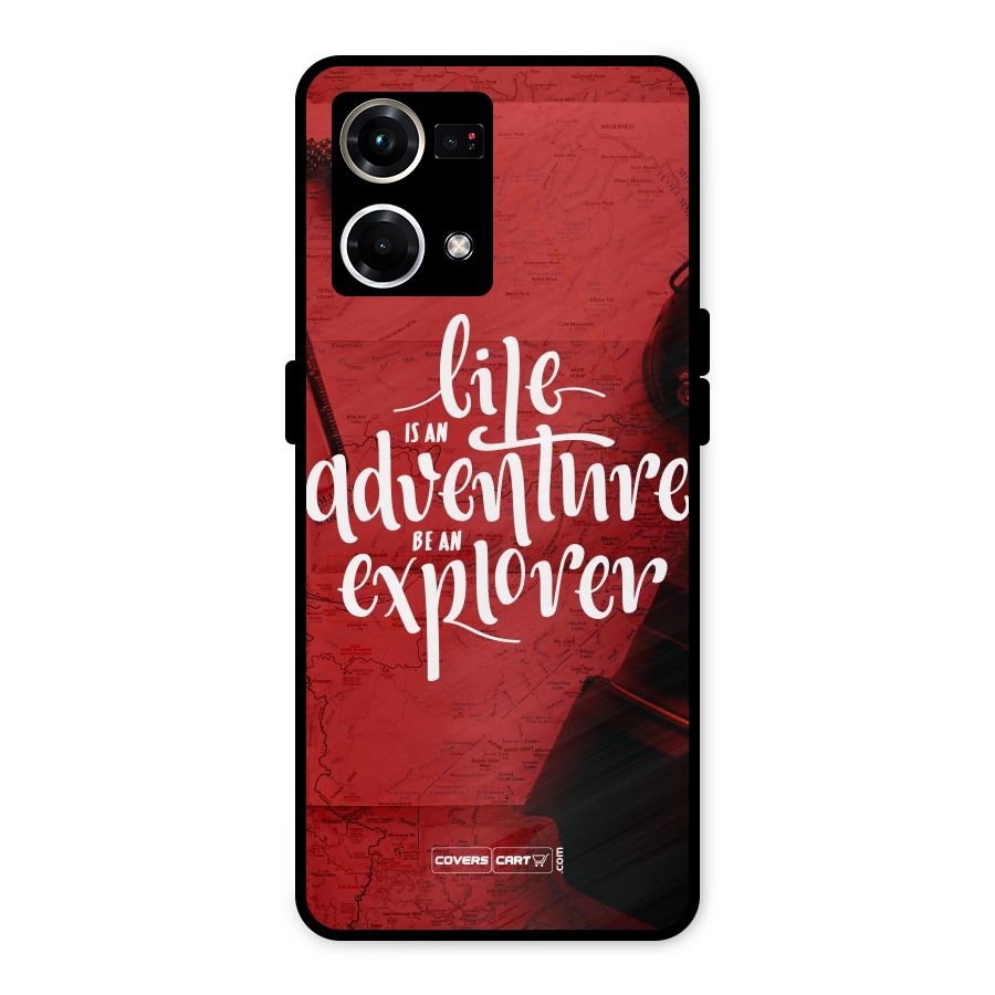 Life Adventure Explorer Metal Back Case for Oppo F21s Pro 4G