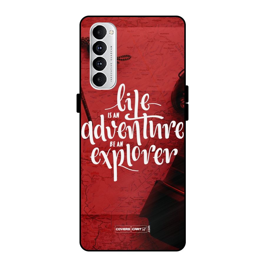 Life Adventure Explorer Metal Back Case for Oppo Reno4 Pro