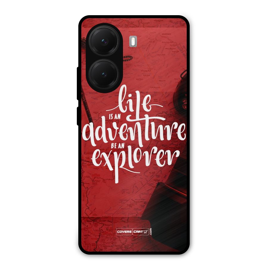 Life Adventure Explorer Metal Back Case for Poco X7 Pro