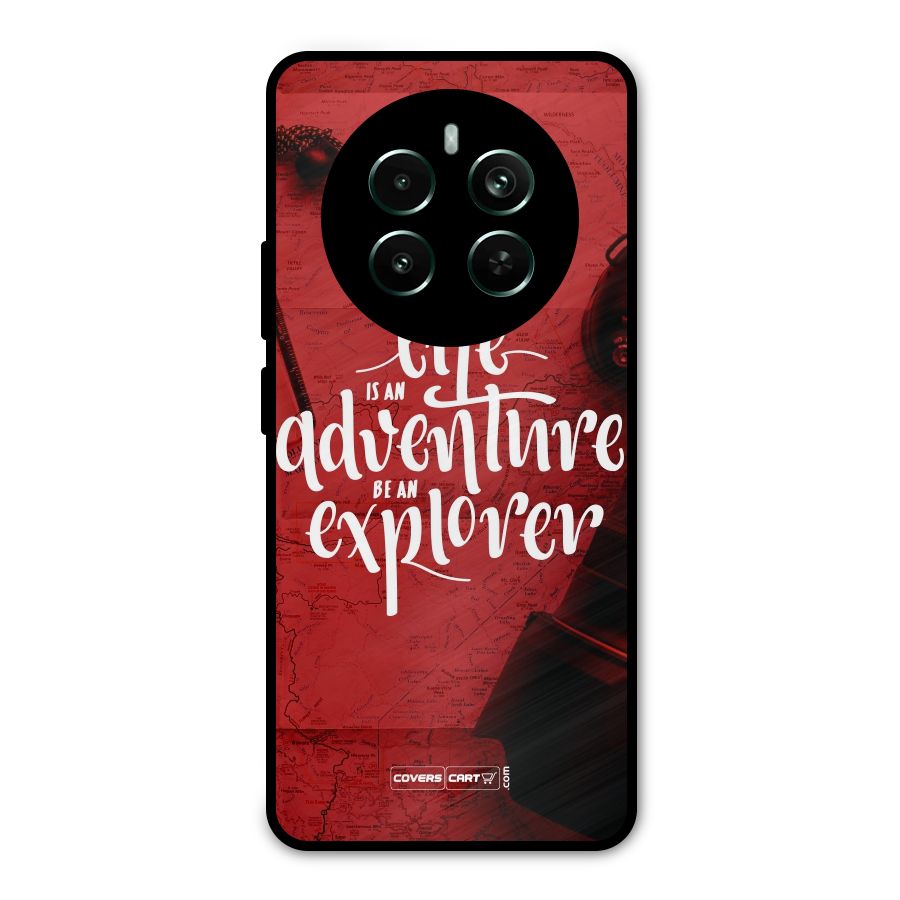 Life Adventure Explorer Metal Back Case for Realme 12 Pro Plus