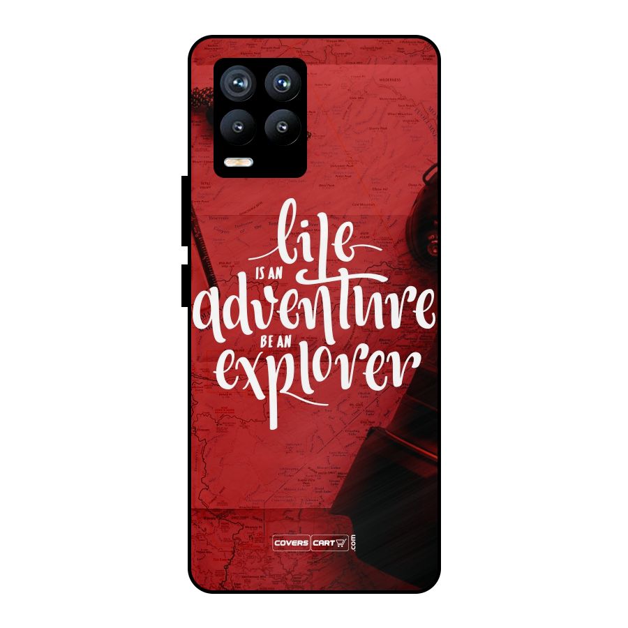Life Adventure Explorer Metal Back Case for Realme 8