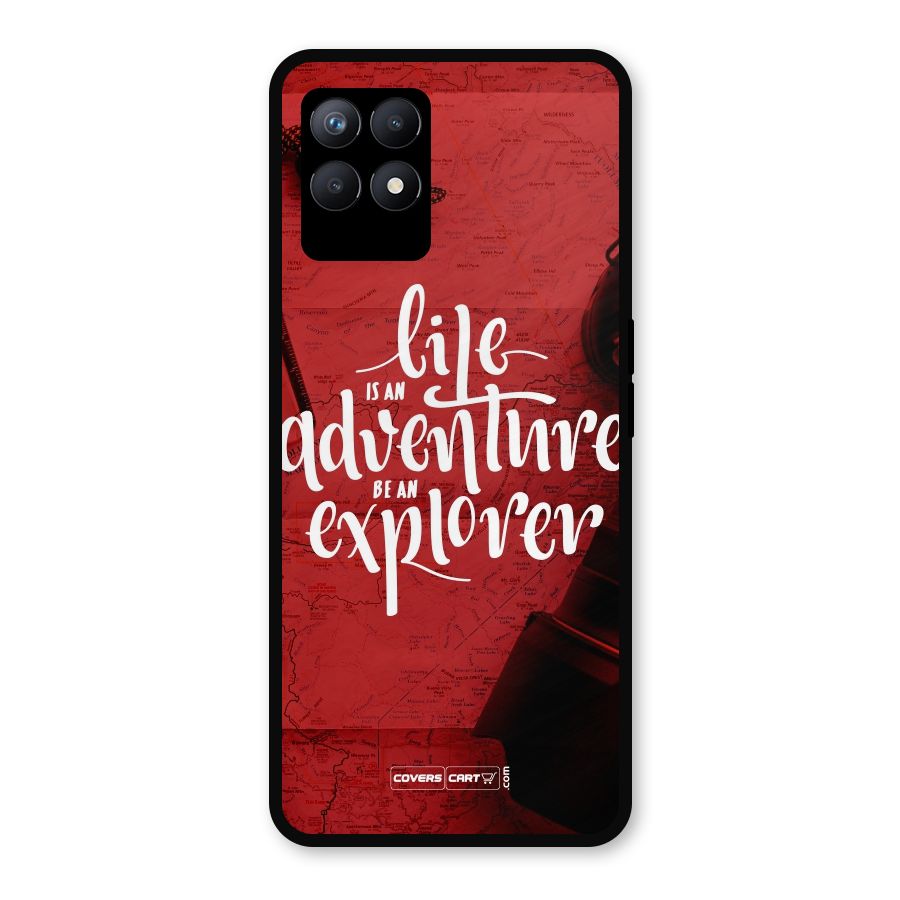 Life Adventure Explorer Metal Back Case for Realme Narzo 50