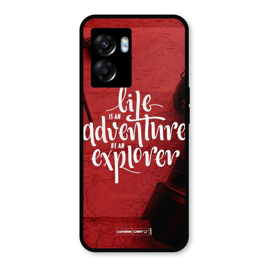 Life Adventure Explorer Metal Back Case for Realme Narzo 50 5G