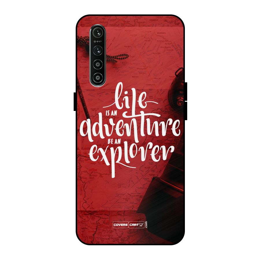 Life Adventure Explorer Metal Back Case for Realme XT