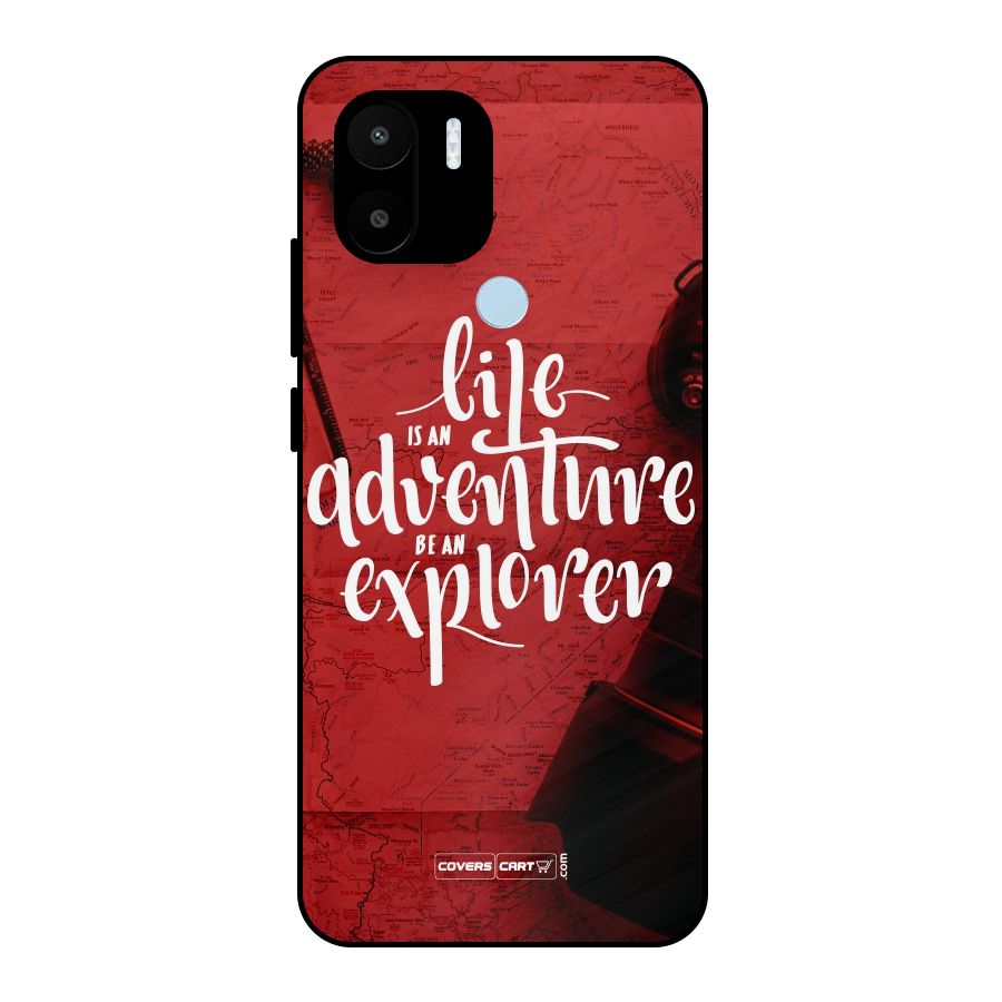 Life Adventure Explorer Metal Back Case for Redmi A2+