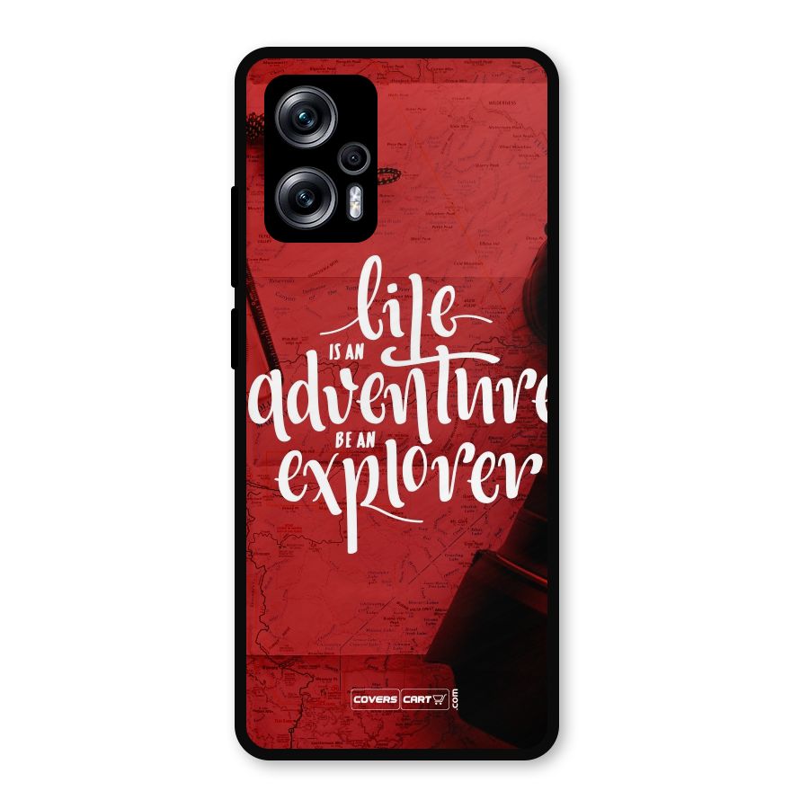 Life Adventure Explorer Metal Back Case for Redmi K50i