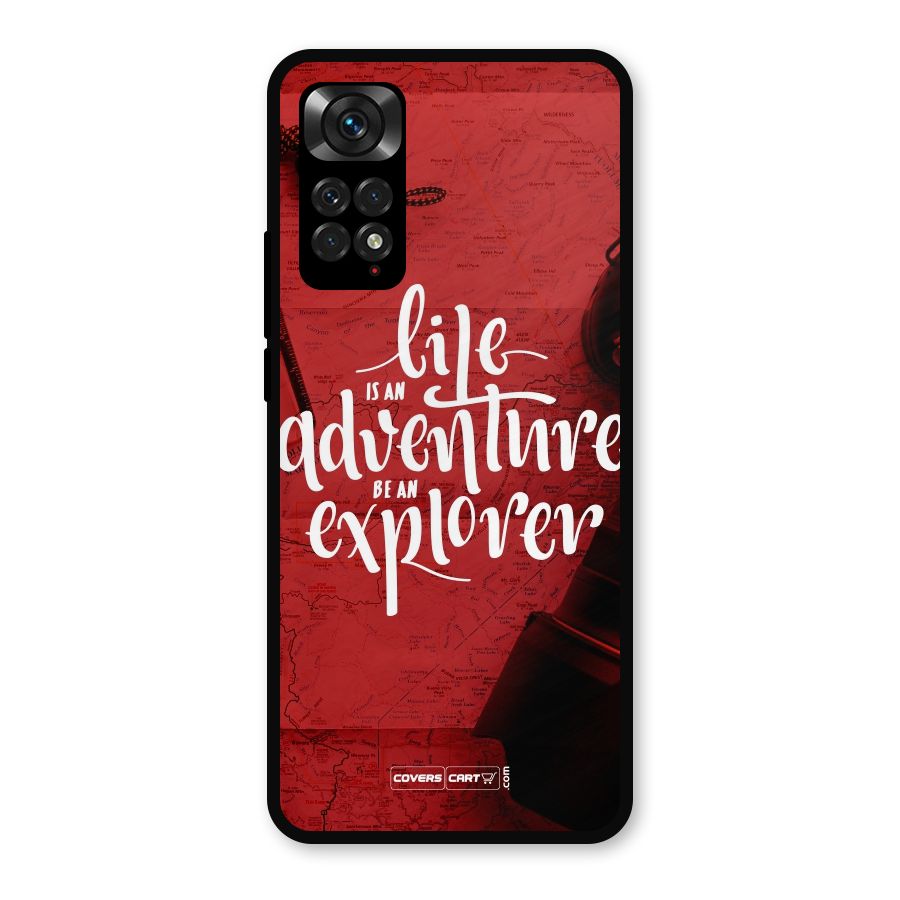 Life Adventure Explorer Metal Back Case for Redmi Note 11s
