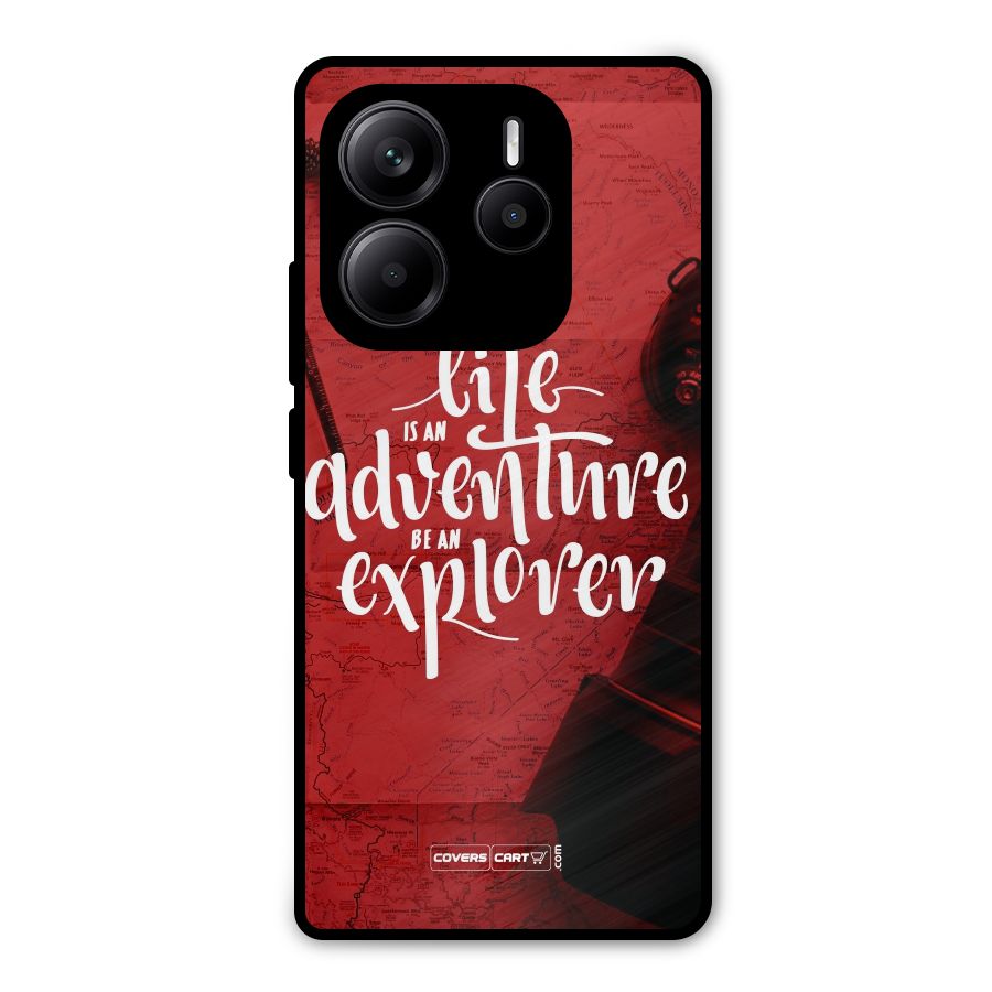 Life Adventure Explorer Metal Back Case for Redmi Note 14 5G