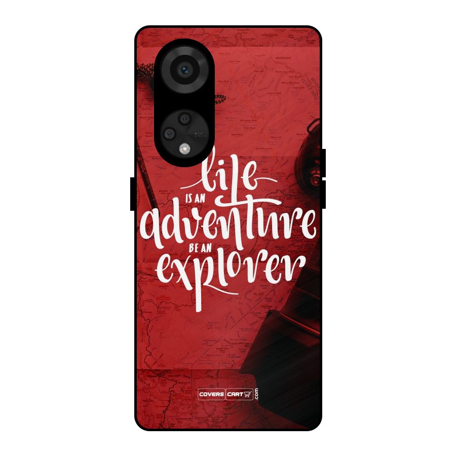 Life Adventure Explorer Metal Back Case for Reno8 T 5G