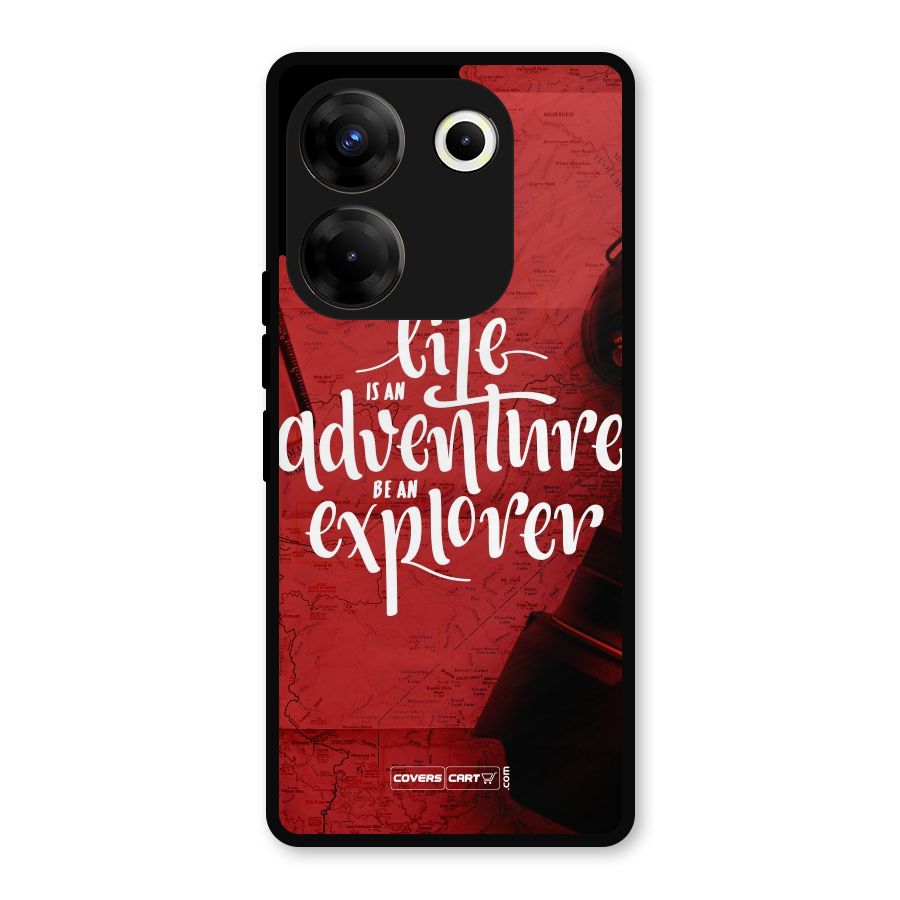 Life Adventure Explorer Metal Back Case for Tecno Camon 20