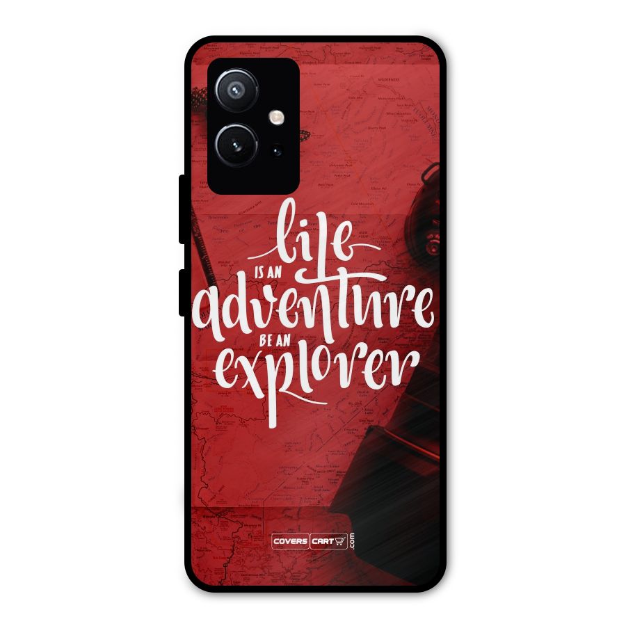 Life Adventure Explorer Metal Back Case for Vivo T1 5G
