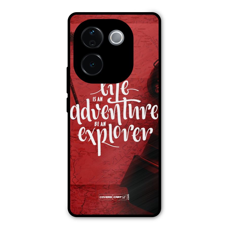 Life Adventure Explorer Metal Back Case for Vivo T3 Pro