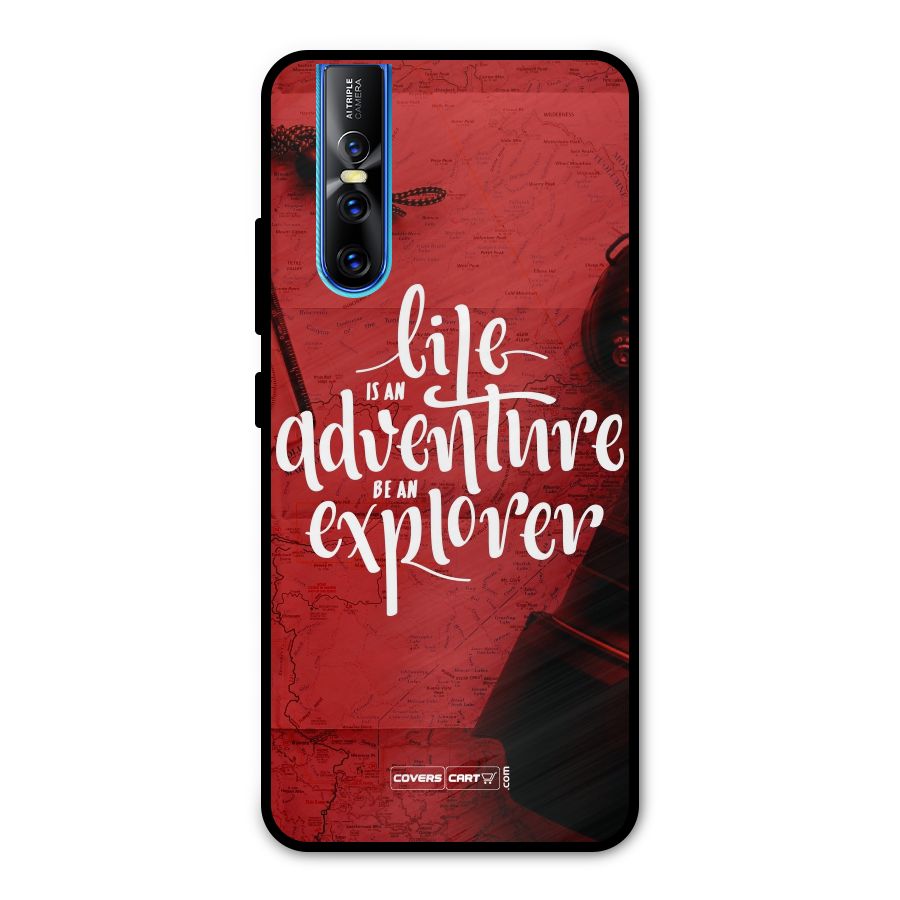 Life Adventure Explorer Metal Back Case for Vivo V15 Pro