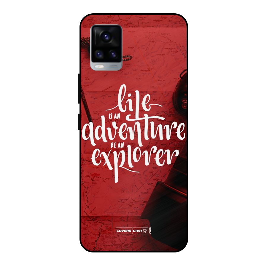 Life Adventure Explorer Metal Back Case for Vivo V20 2021