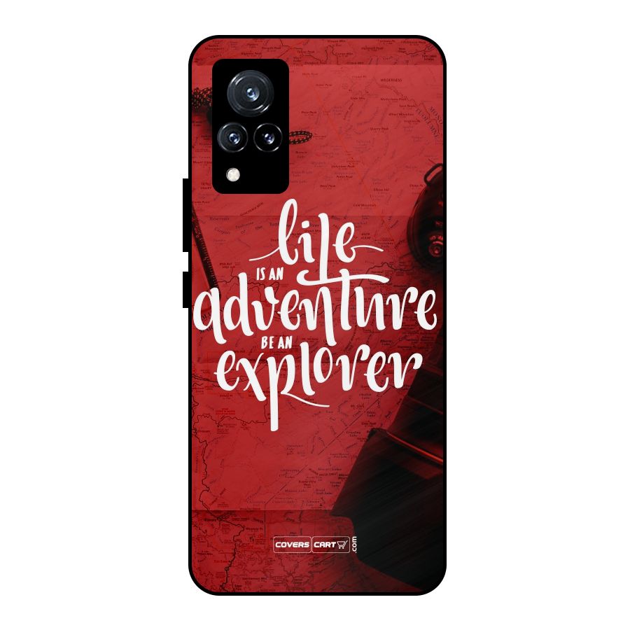 Life Adventure Explorer Metal Back Case for Vivo V21 5G