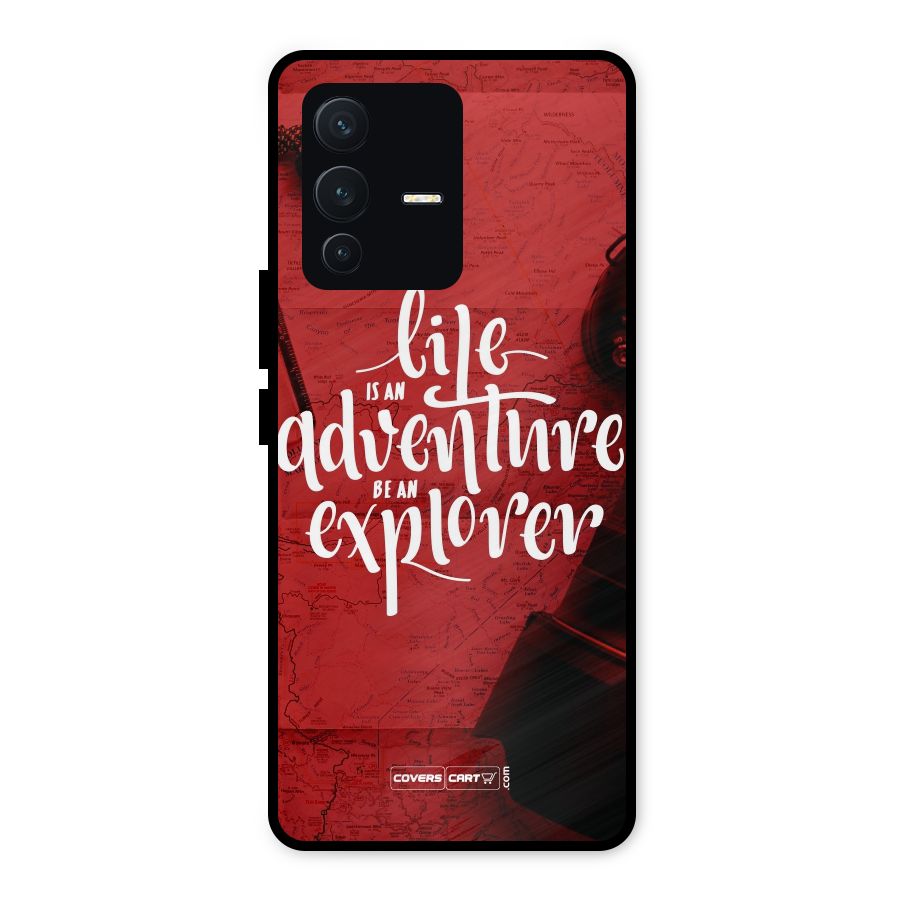 Life Adventure Explorer Metal Back Case for Vivo V23 5G