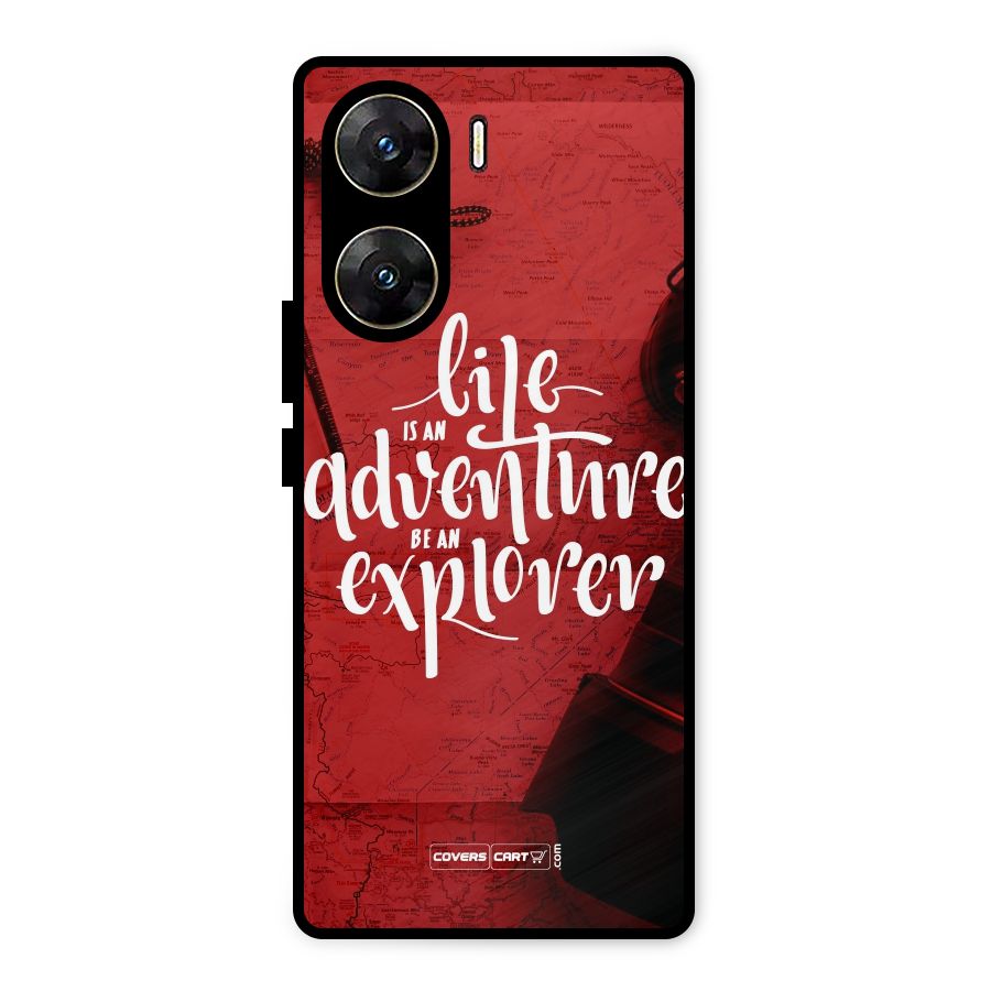 Life Adventure Explorer Metal Back Case for Vivo V29e