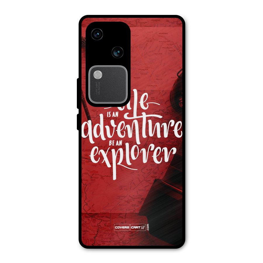 Life Adventure Explorer Metal Back Case for Vivo V30 Pro