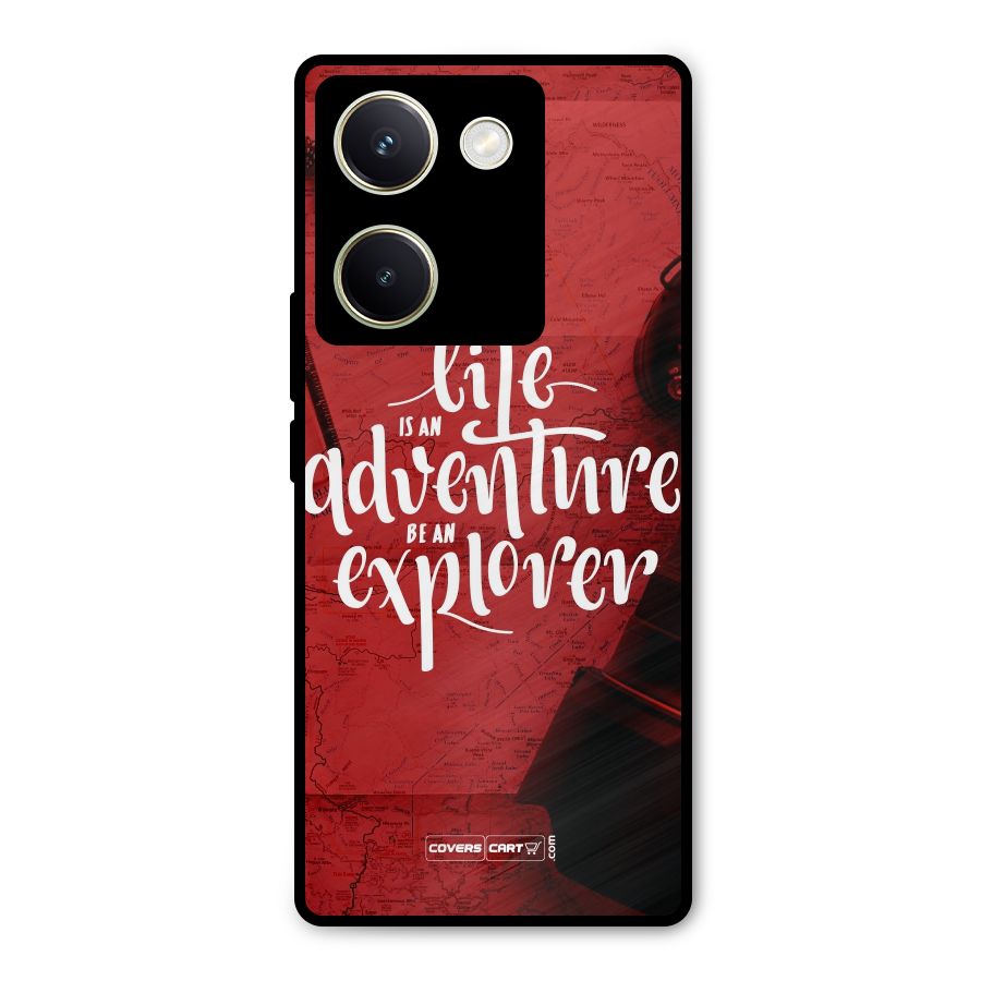 Life Adventure Explorer Metal Back Case for Vivo Y200 Pro