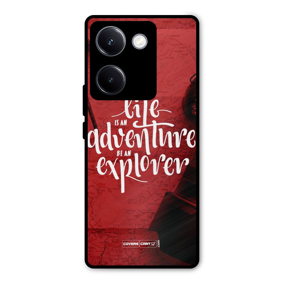 Life Adventure Explorer Metal Back Case for Vivo Y300 Plus