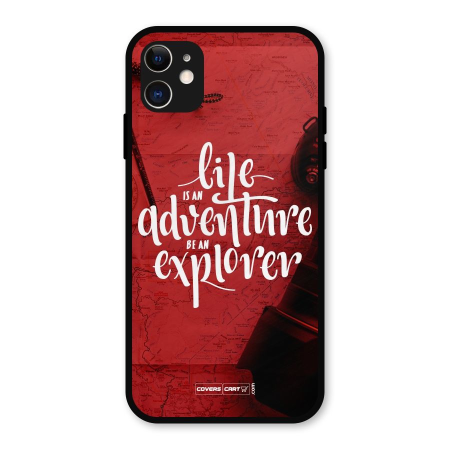 Life Adventure Explorer Metal Back Case for iPhone 11