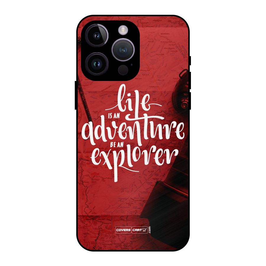 Life Adventure Explorer Metal Back Case for iPhone 14 Pro Max