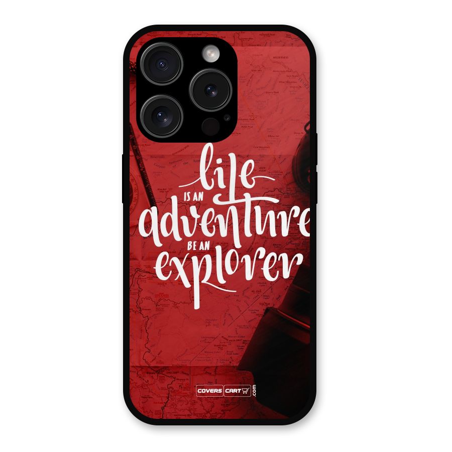 Life Adventure Explorer Metal Back Case for iPhone 15 Pro