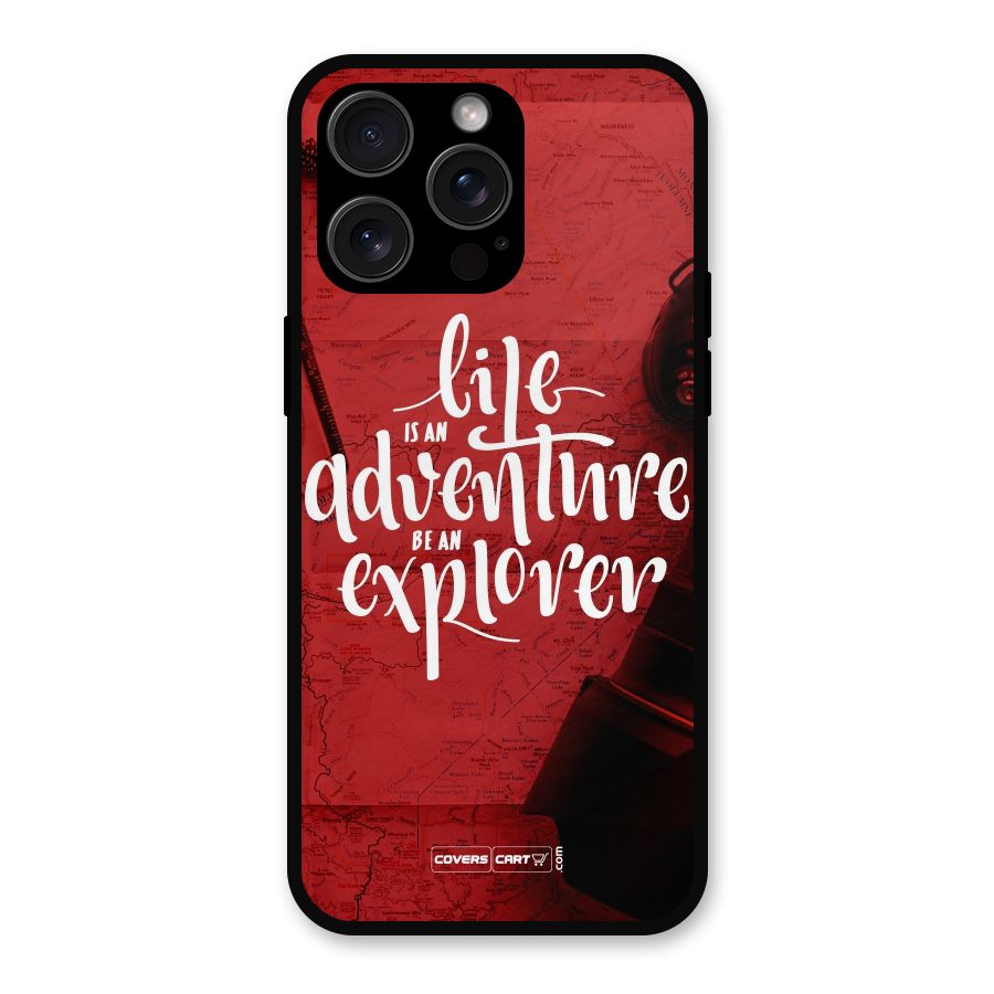 Life Adventure Explorer Metal Back Case for iPhone 15 Pro Max