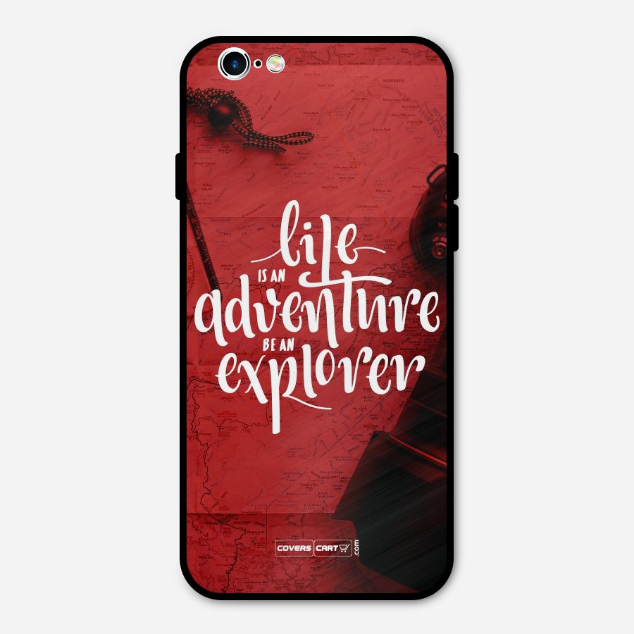 Life Adventure Explorer Metal Back Case for iPhone 6 6s