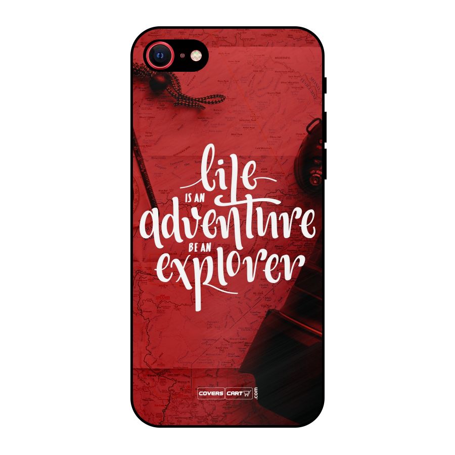Life Adventure Explorer Metal Back Case for iPhone SE 2020
