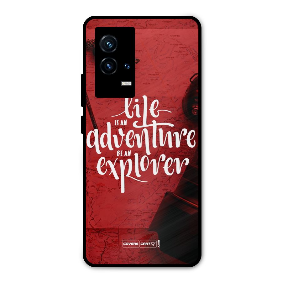 Life Adventure Explorer Metal Back Case for iQOO 9 5G