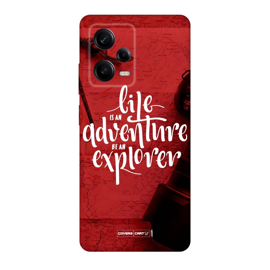 Life Adventure Explorer Original Polycarbonate Back Case for Redmi Note 12 Pro