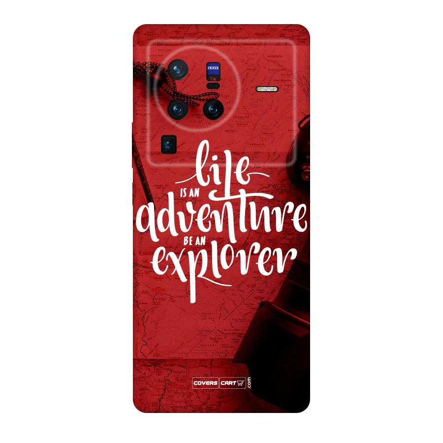 Life Adventure Explorer Original Polycarbonate Back Case for Vivo X80