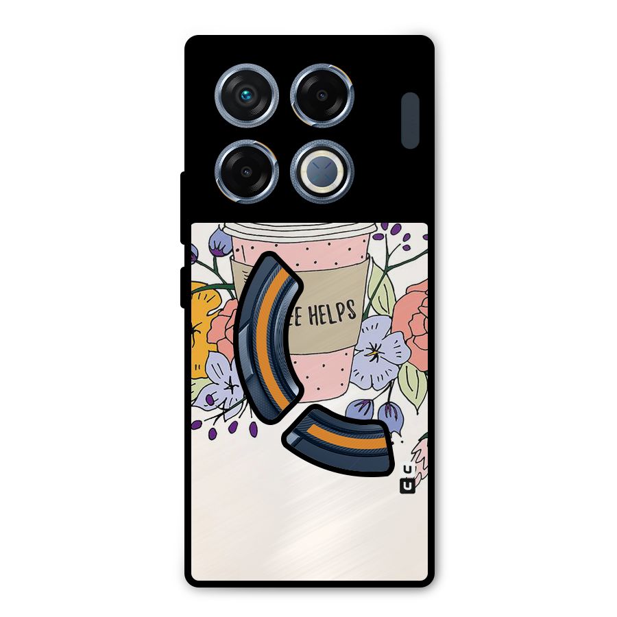 Life Happens Metal Back Case for Infinix GT 20 Pro