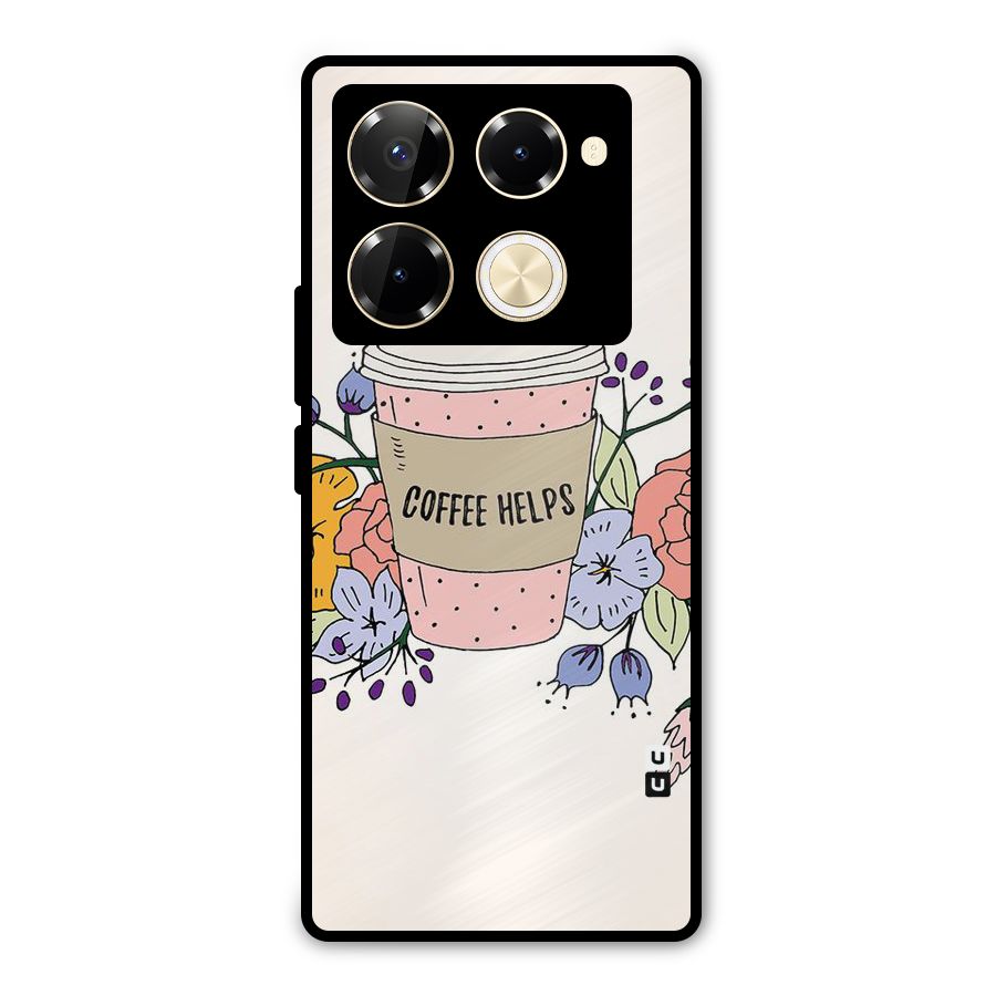 Life Happens Metal Back Case for Infinix Note 40 Pro Plus