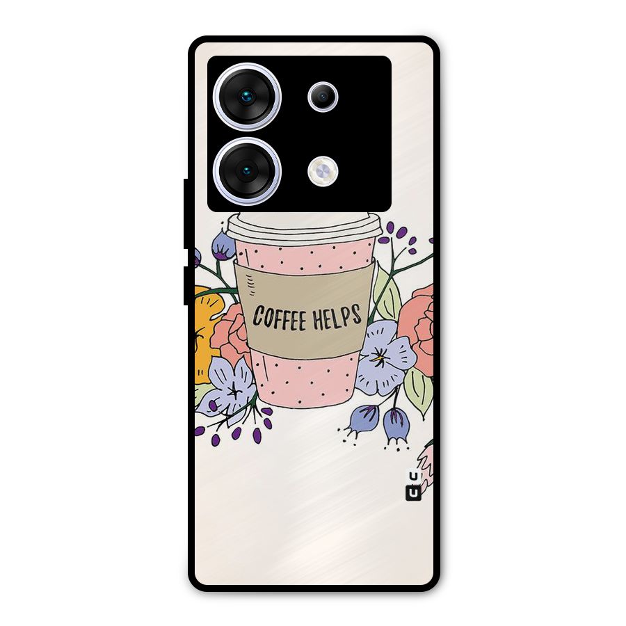 Life Happens Metal Back Case for Infinix Zero 30 5G