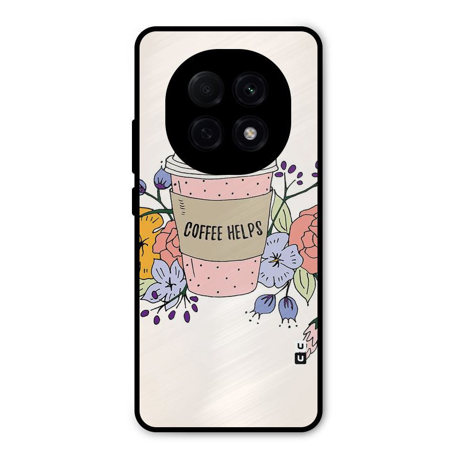 Life Happens Metal Back Case for Oppo F29 Pro