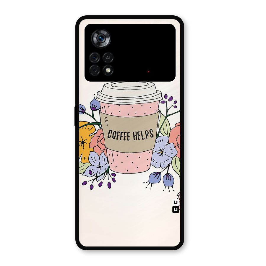 Life Happens Metal Back Case for Poco X4 Pro 5G