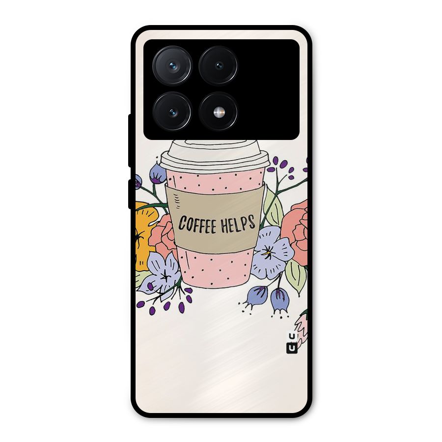 Life Happens Metal Back Case for Poco X6 Pro