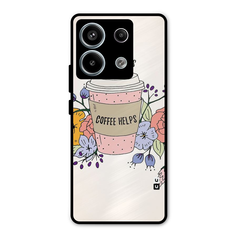 Life Happens Metal Back Case for Redmi Note 13 Pro 5G