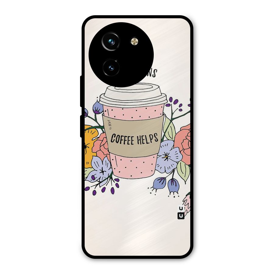 Life Happens Metal Back Case for Vivo T3x