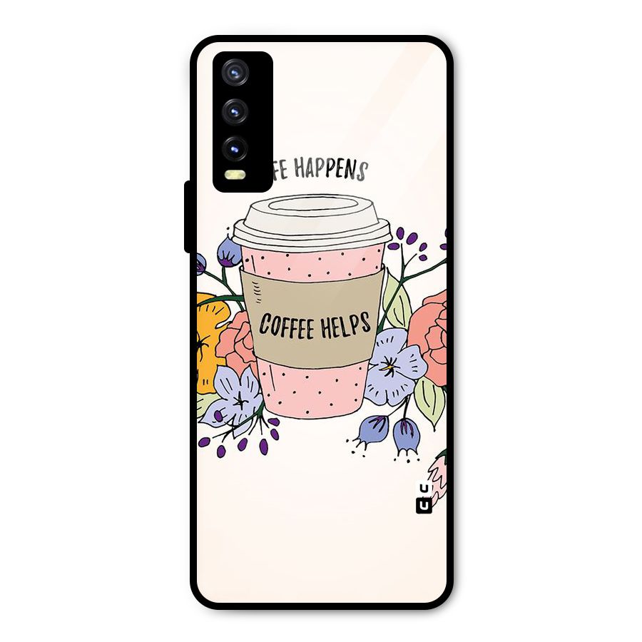 Life Happens Metal Back Case for Vivo Y20