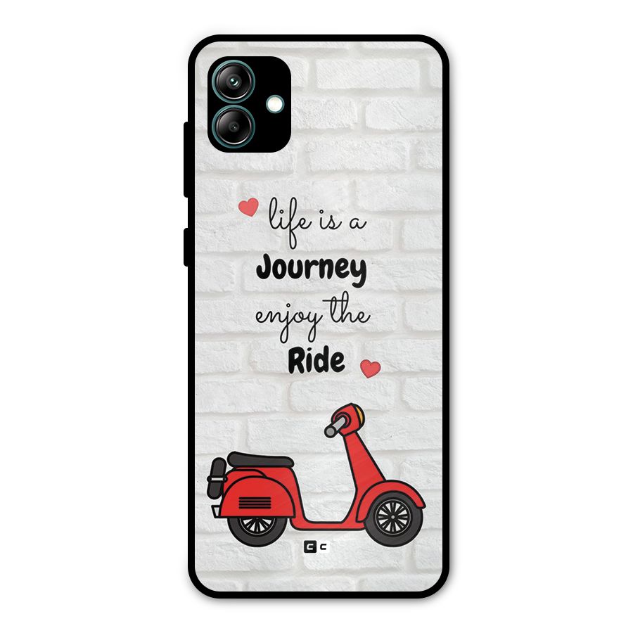 Life Is A Journey Metal Back Case for Galaxy A04