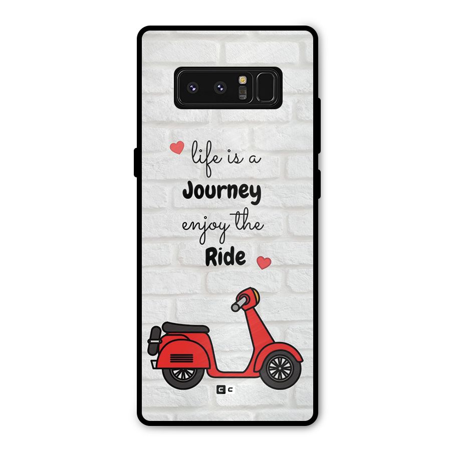 Life Is A Journey Metal Back Case for Galaxy Note 8