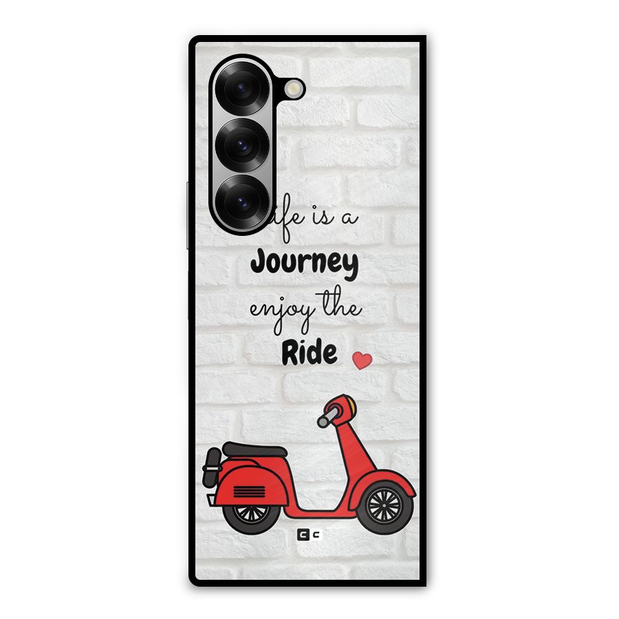 Life Is A Journey Metal Back Case for Galaxy Z Fold6