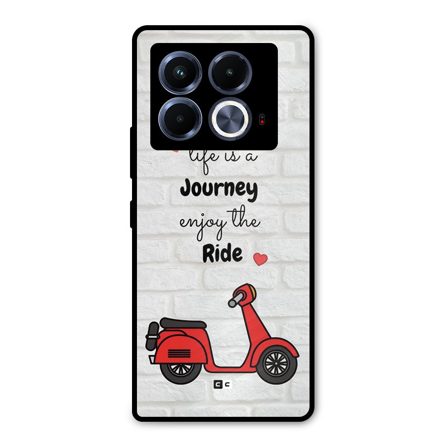 Life Is A Journey Metal Back Case for Infinix Note 40 5G