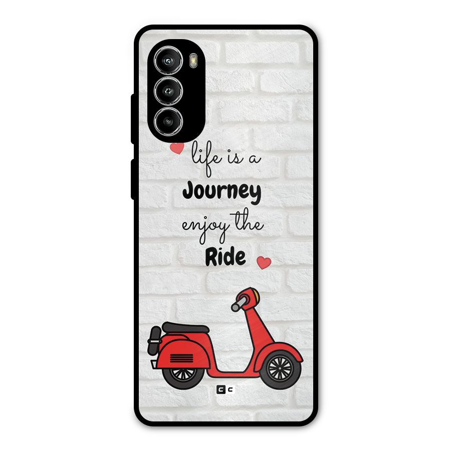 Life Is A Journey Metal Back Case for Moto G52