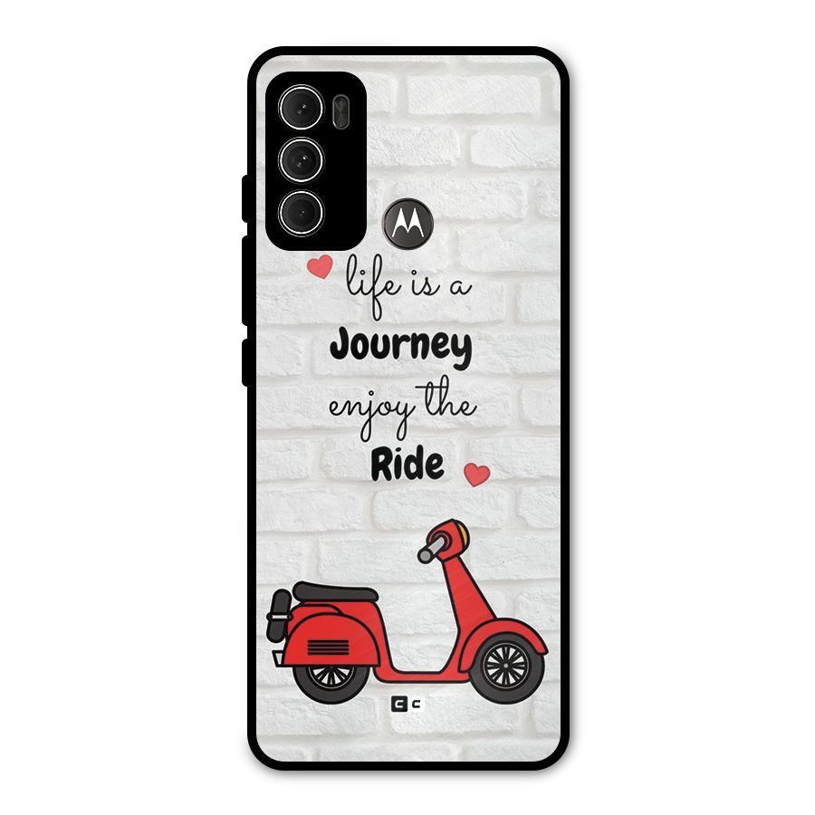 Life Is A Journey Metal Back Case for Moto G60