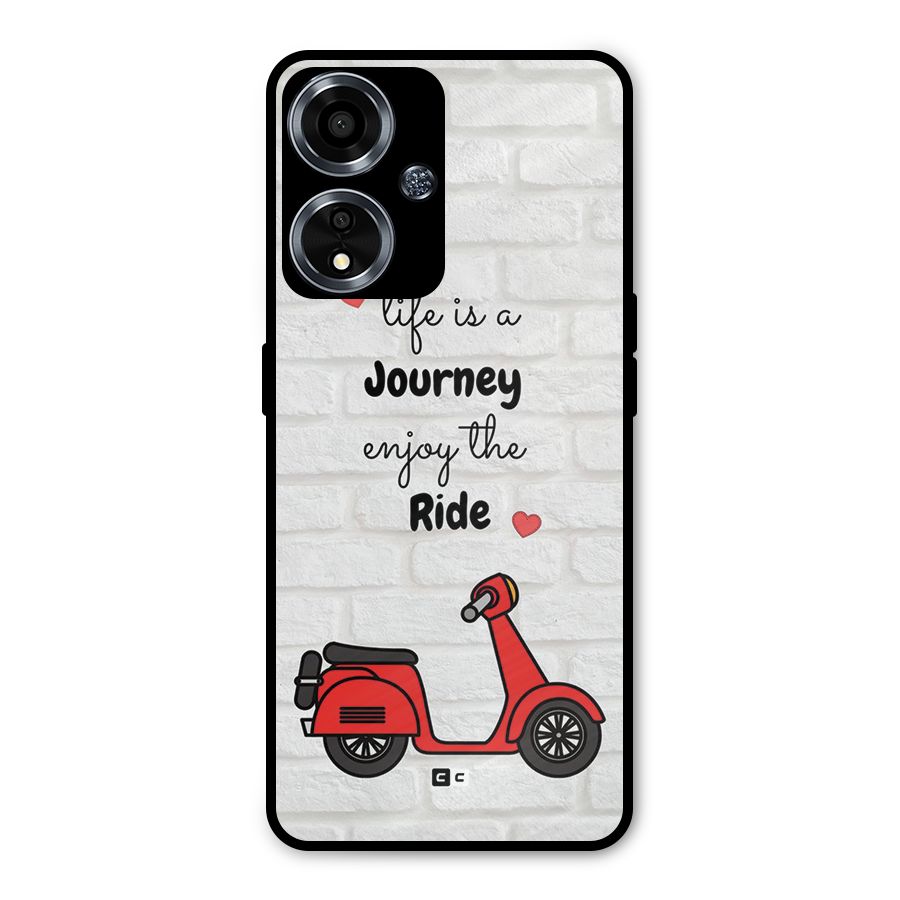 Life Is A Journey Metal Back Case for Oppo A59