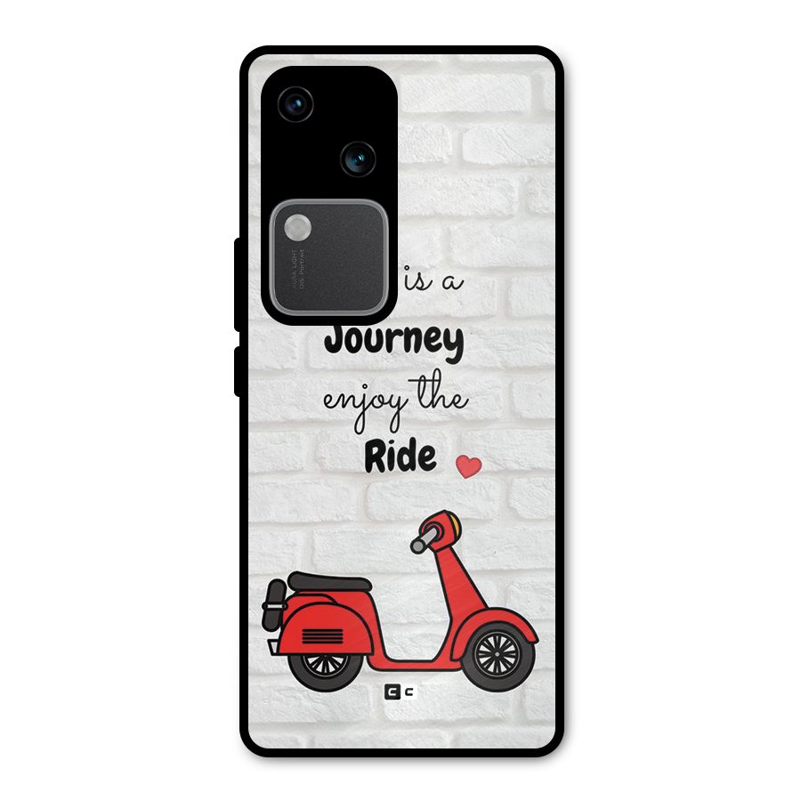 Life Is A Journey Metal Back Case for Vivo V30 Pro